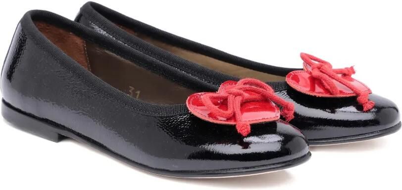 Pèpè Ballerina's met hartapplicatie Zwart