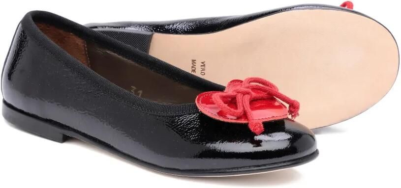 Pèpè Ballerina's met hartapplicatie Zwart - Foto 3