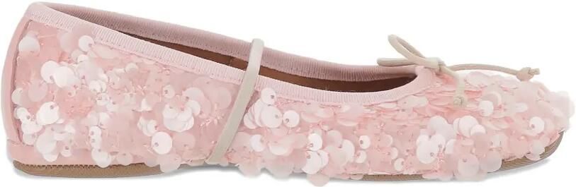 Pèpè Ballerina's met pailletten en ronde neus Roze - Foto 3