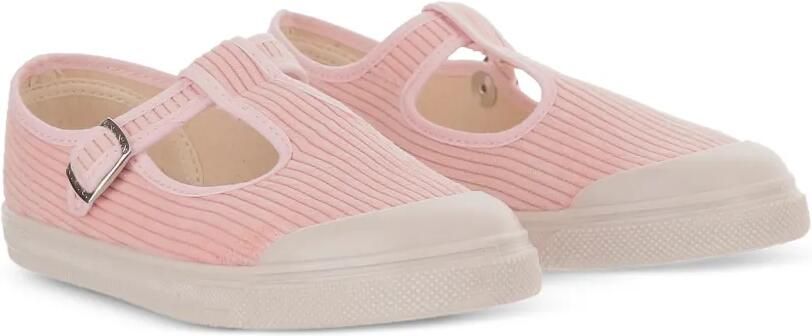 Pèpè Ballerina's met ribfluwelen gesp Roze