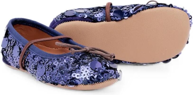 Pèpè Ballerina's met strik en verfraaid met pailletten Blauw - Foto 3