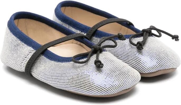 Pèpè Ballerina's met strikdetail Blauw