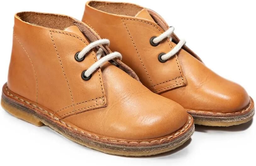 Pèpè Bobby leren desert boots met veters Beige - Foto 1