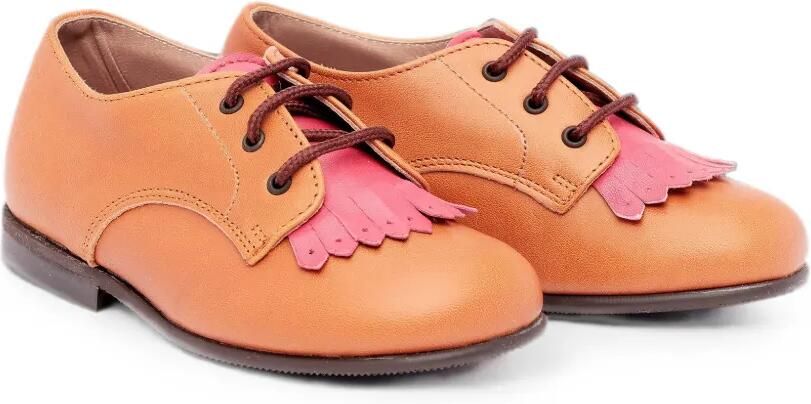 Pèpè Brogues met franje en veters Oranje
