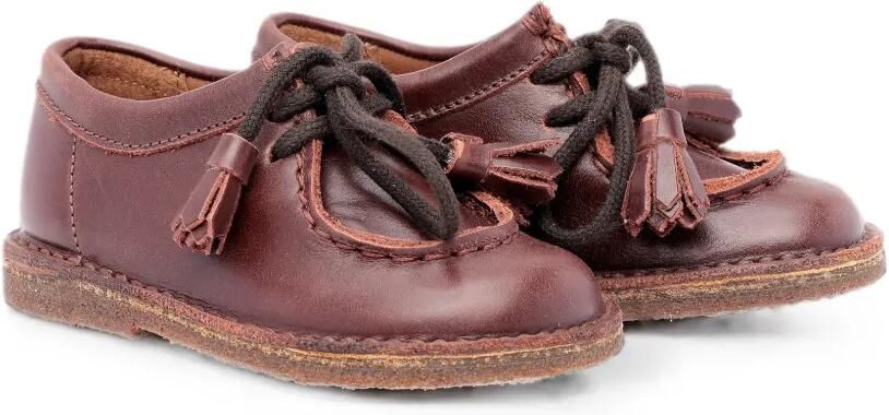 Pèpè Brogues met kwastdetail en veters Bruin