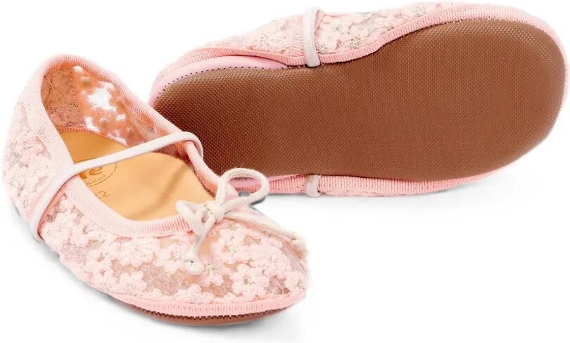 Pèpè Darlyn ballerina's met geborduurde bloe Roze - Foto 3