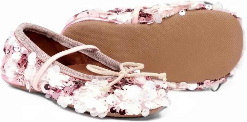 Pèpè Darlyn ballerina's met strik en verfraaid met pailletten Roze - Foto 3
