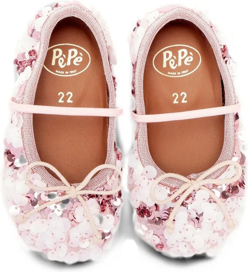 Pèpè Darlyn ballerina's met strik en verfraaid met pailletten Roze - Foto 2