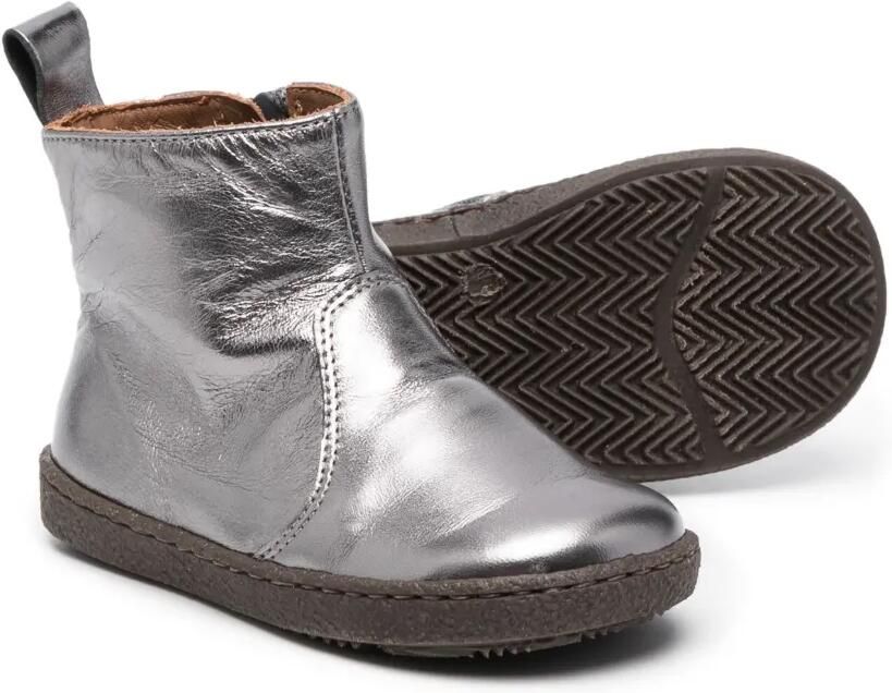 Pèpè Enkellaarzen met metallic-effect Grijs - Foto 3
