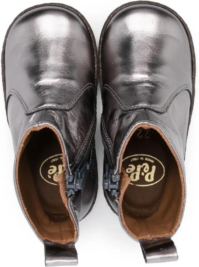 Pèpè Enkellaarzen met metallic-effect Grijs - Foto 2