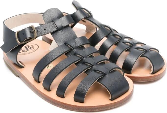 Pèpè Ettore leren sandalen Blauw