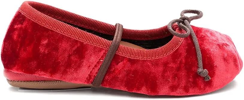 Pèpè Fluwelen ballerina's met strik Rood - Foto 3