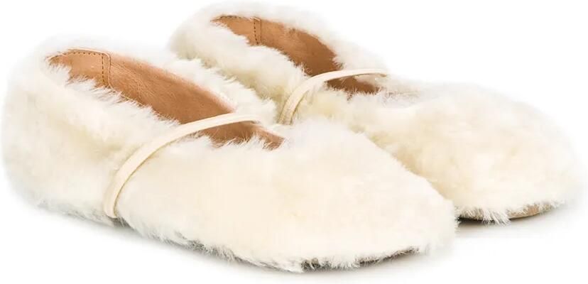 Pèpè fur detail slippers Beige