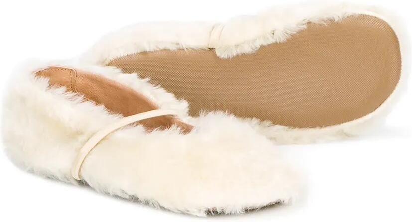 Pèpè fur detail slippers Beige - Foto 3