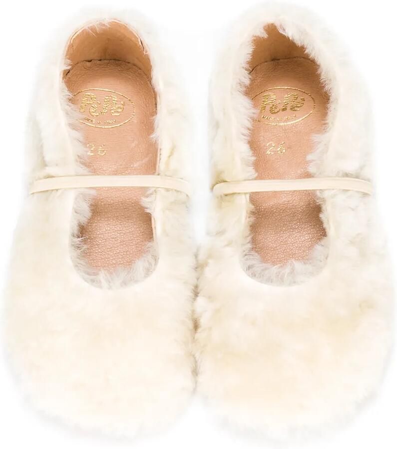 Pèpè fur detail slippers Beige - Foto 2