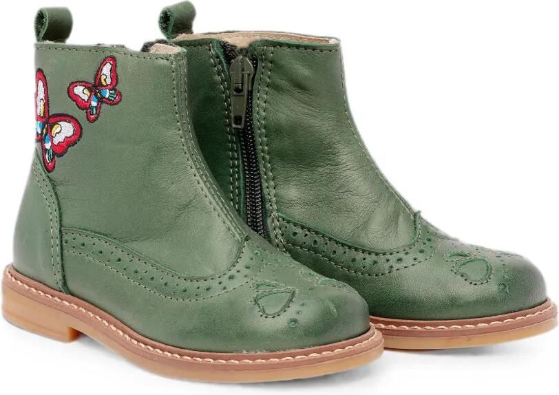 Pèpè Laarzen met vlinder-patch Groen
