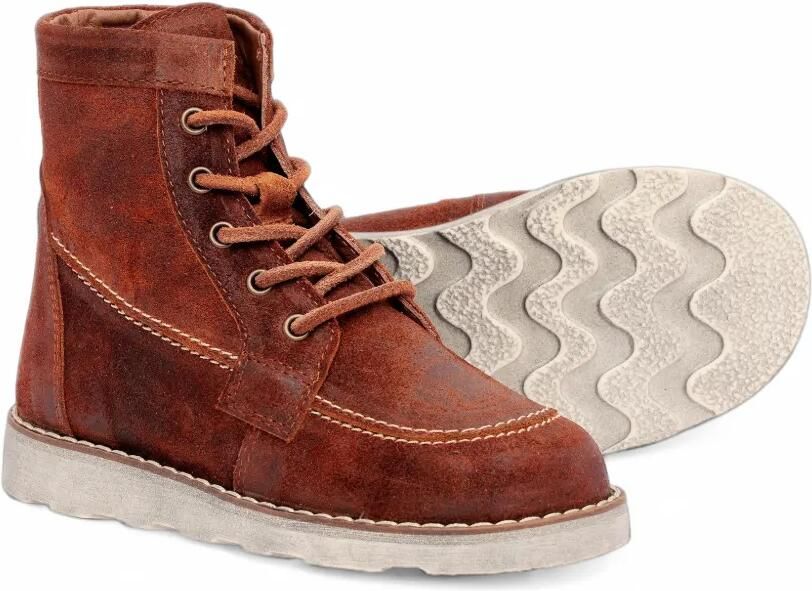Pèpè lace-up goat-skin boots Bruin - Foto 3