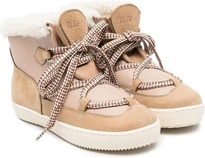 Pèpè Lammy enkellaarzen Beige