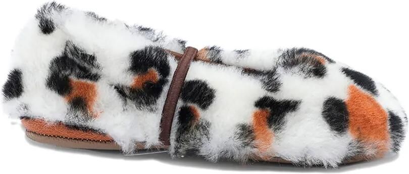 Pèpè Lammy slippers met luipaardprint Wit - Foto 3