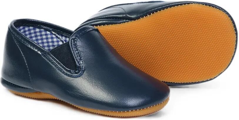 Pèpè Leren babyschoentjes met elastisch inzetstuk Blauw - Foto 3