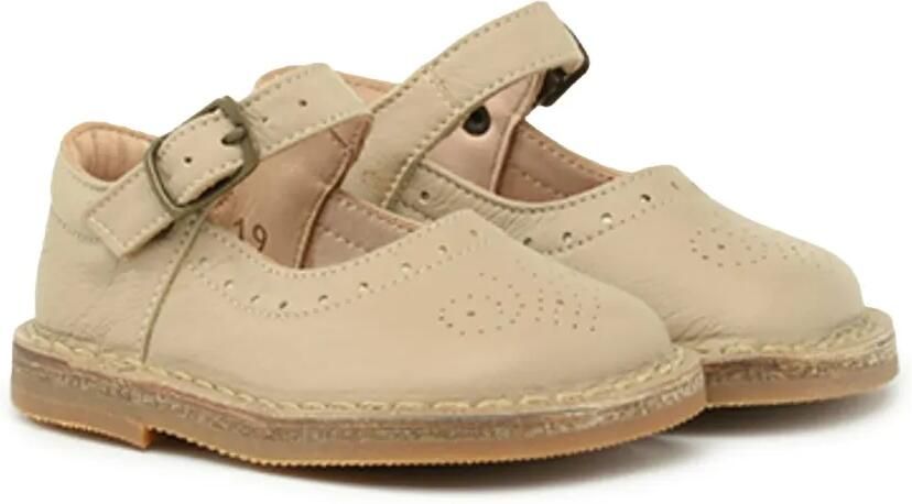 Pèpè Leren ballerina's Beige