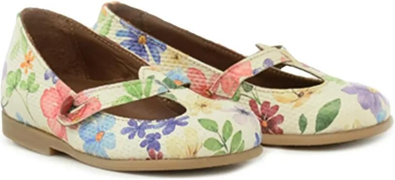 Pèpè Leren ballerina's Beige