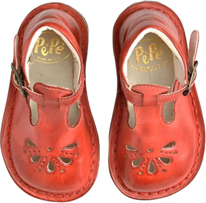 Pèpè Leren ballerina's Rood - Foto 2