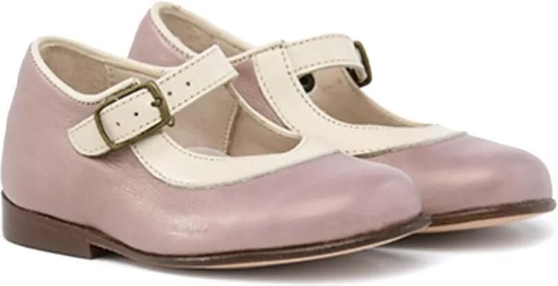 Pèpè Leren ballerina's Roze