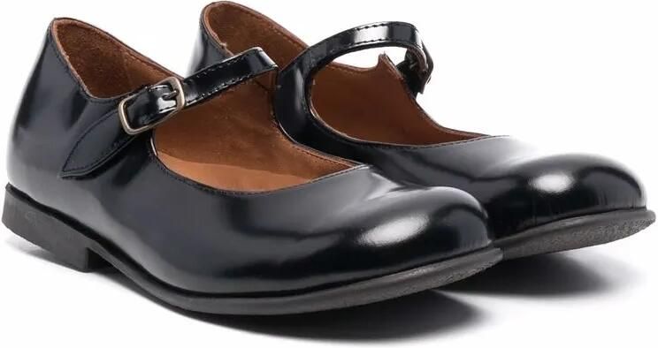 Pèpè Leren ballerina's Zwart