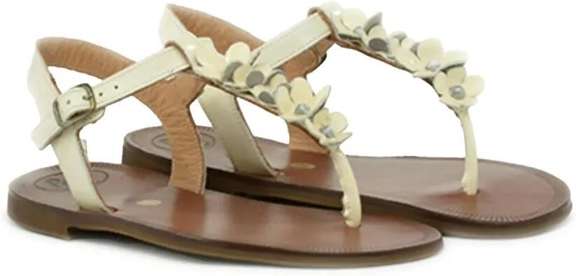 Pèpè Leren sandalen Beige