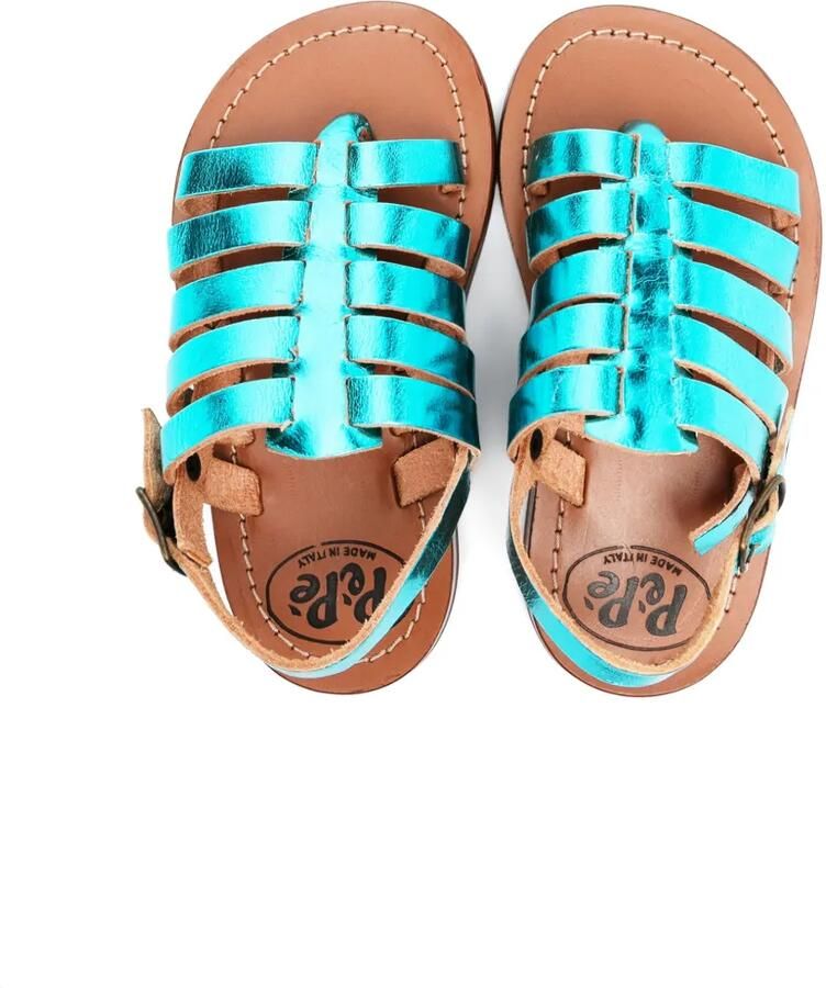 Pèpè Leren sandalen Blauw - Foto 2