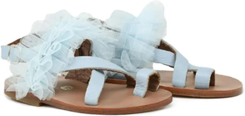 Pèpè Leren sandalen Blauw