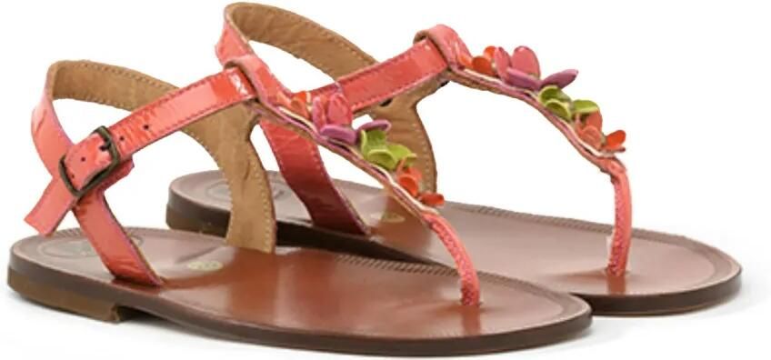 Pèpè Leren sandalen Oranje