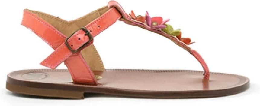 Pèpè Leren sandalen Oranje - Foto 3