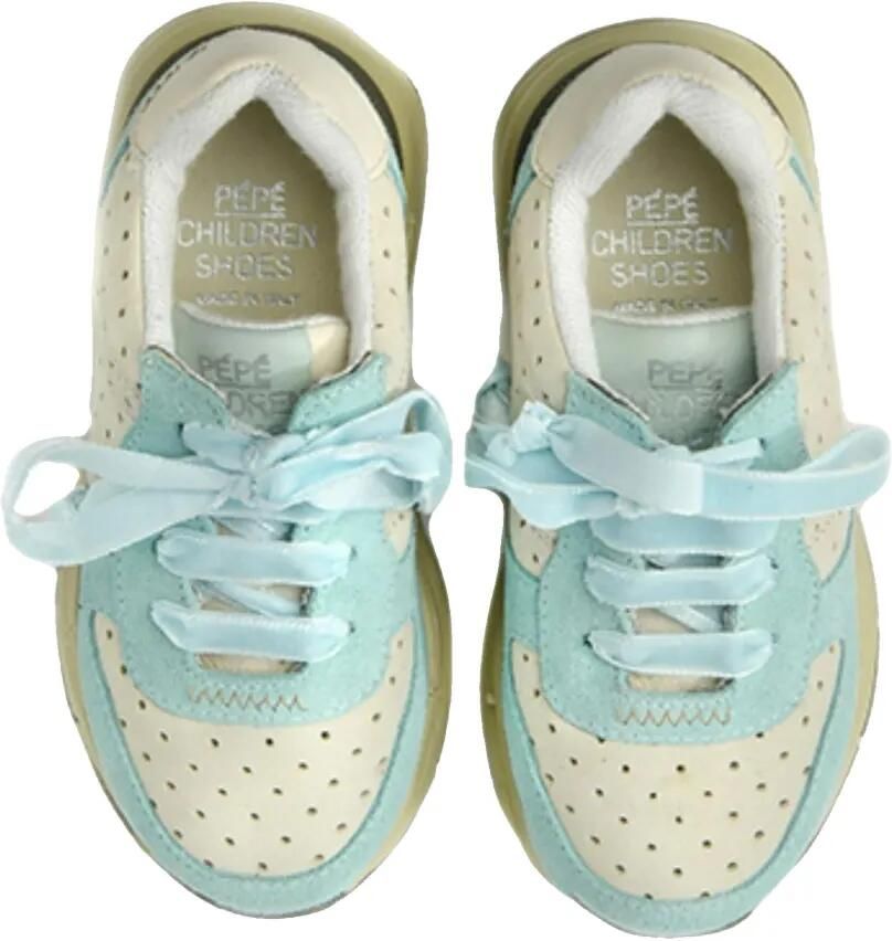 Pèpè Leren sneakers Blauw - Foto 2