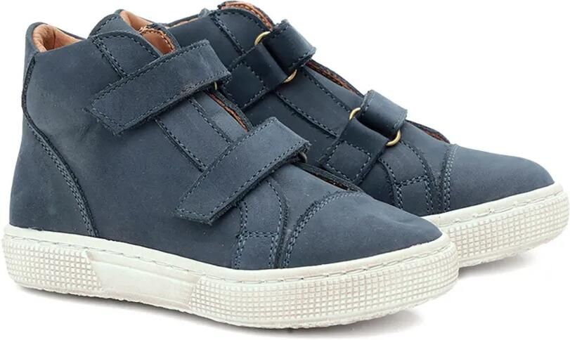 Pèpè Leren sneakers met bandjes Blauw