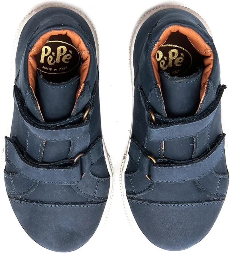 Pèpè Leren sneakers met bandjes Blauw - Foto 2
