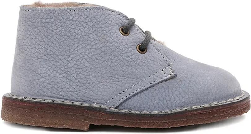 Pèpè Leren veterlaarzen Blauw