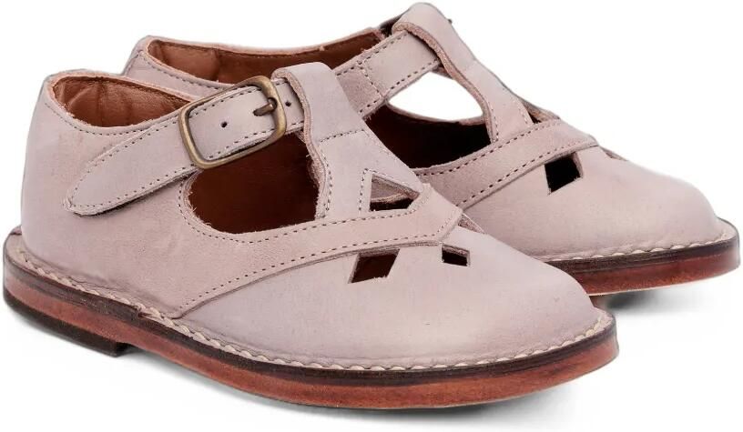 Pèpè Lucy leren sandalen met gesloten neus en uitgesneden details Roze