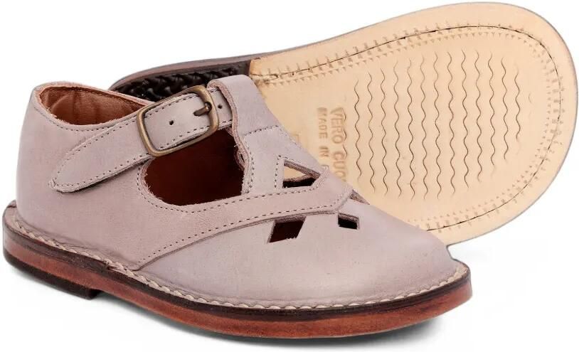 Pèpè Lucy leren sandalen met gesloten neus en uitgesneden details Roze - Foto 3