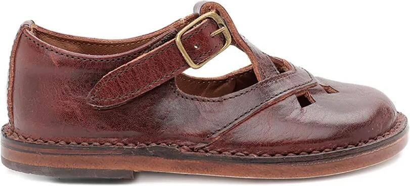 Pèpè Lucy leren sandalen met gesp Bruin - Foto 3