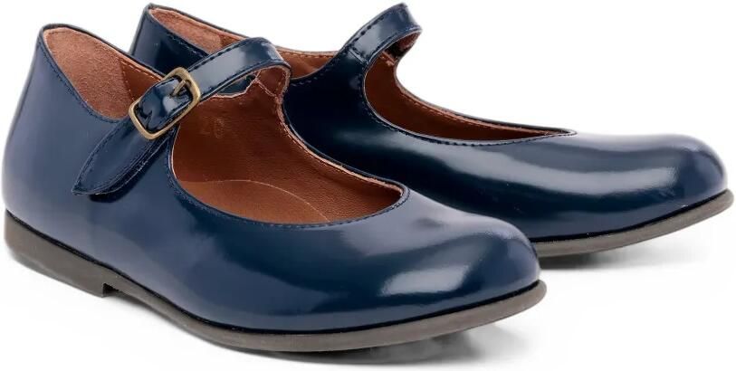 Pèpè Martina leren ballerina's met gespsluiting Blauw