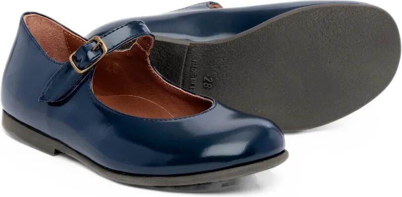 Pèpè Martina leren ballerina's met gespsluiting Blauw - Foto 3