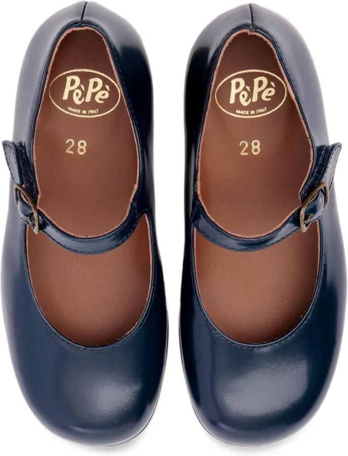 Pèpè Martina leren ballerina's met gespsluiting Blauw - Foto 2
