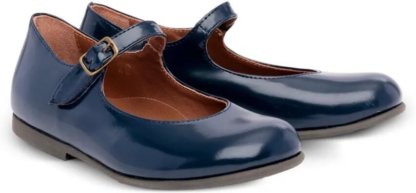 Pèpè Martina leren ballerina's met gespsluiting Blauw