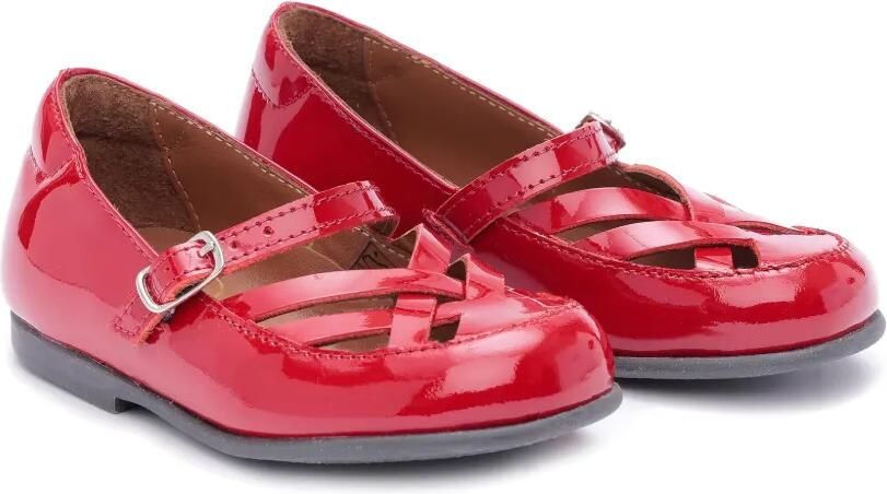 Pèpè Matilda ballerina's met gespsluiting Rood