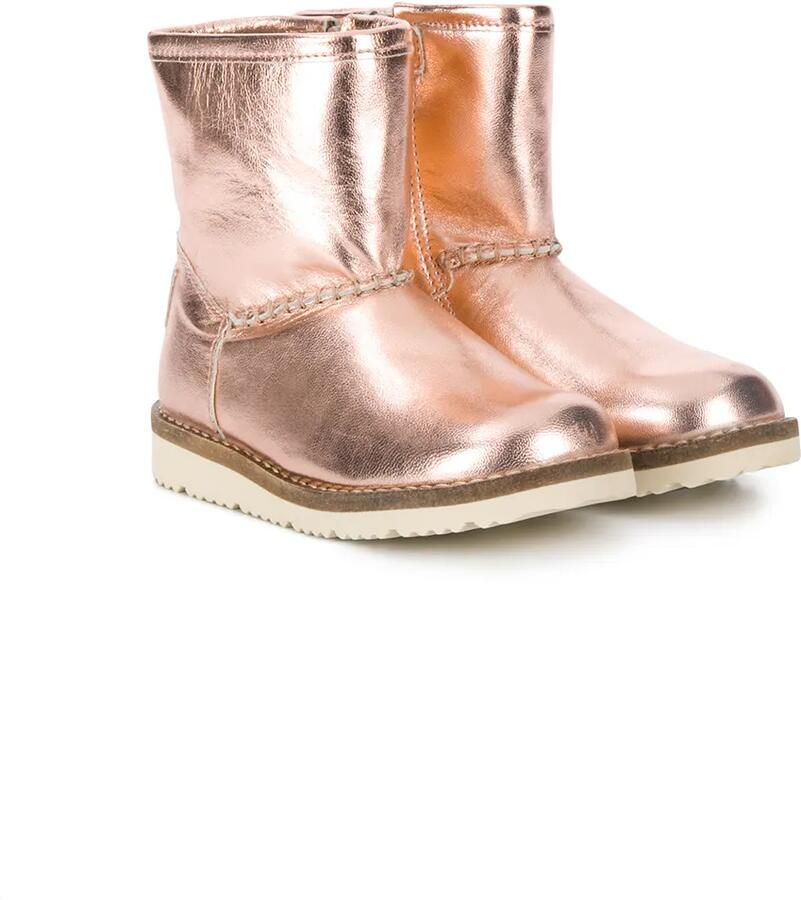 Pèpè Metallic enkellaarzen Roze
