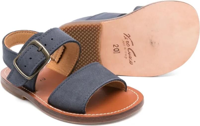 Pèpè Nico leren sandalen Blauw - Foto 3