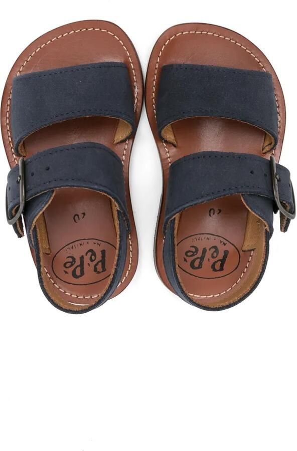Pèpè Nico leren sandalen Blauw - Foto 2