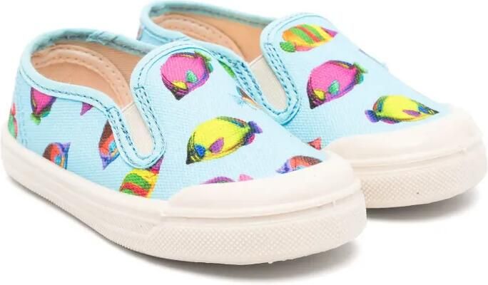 Pèpè Noah sneakers met print Blauw